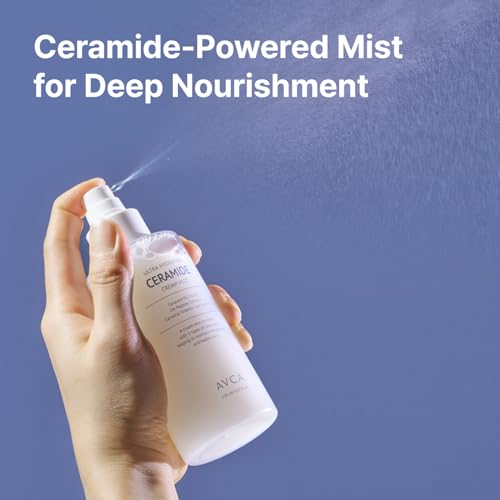 AVCA Ultra Hydrating Ceramide Cream Mist ? Milky Face Mist with 5 Ceramides for Deep Moisture, Soothing & Dewy Glow, Lightweight Moisture-Boosting Facial Spray for All Skin Types (5.07 fl oz)