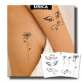 Semi Permanent Tattoo Sheets - Angel Demon Wings & Daisy