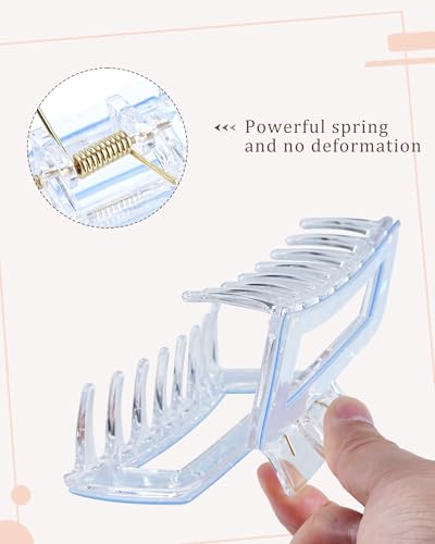Molans 5 Inch Large Hair Claw Clips for Thick Hair (4 Pack)
