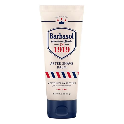 Barbasol 1919 After Shave Balm, Aftershave for Men, Soothes and Moisturizes Skin with Vitamin B and Distilled Witch Hazel - 3 OZ (Pack of 1)
