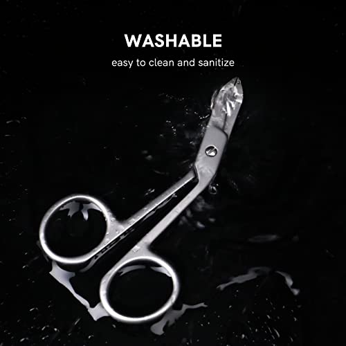 Professional Scissor Tweezers Stainless Steel Large Grip
