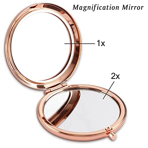 You Are Beautiful Compact Mirror - Personalized Engraved Gift for Women, Mom, Grandma, Best Friends