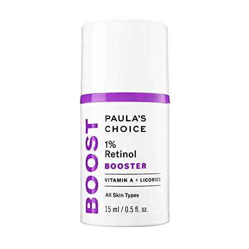 Paula's Choice BOOST 1% Retinol Booster, Vitamin A & Licorice Serum for Fine Lines & Wrinkles, 0.5 Ounce