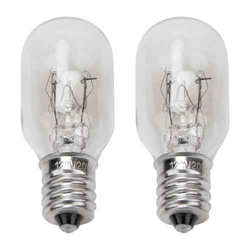 20W, 120V Incandescent Bulb Replacement, Suitable for Conair RP34B Illuminated Makeup Mirror, E12 Candle Holder Base, 2700K (20W 120V Bulb*2)