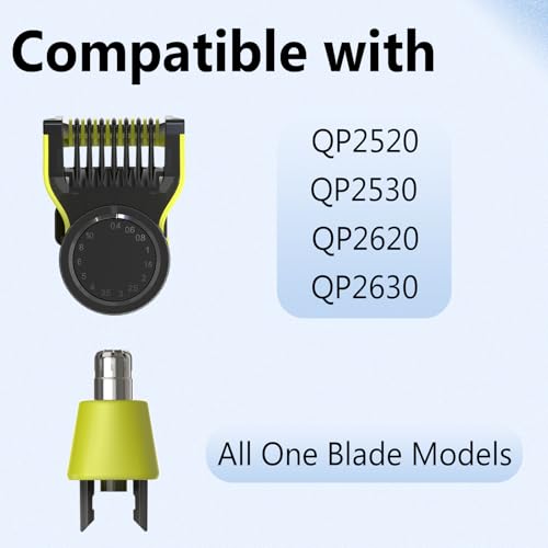 Adjustable Guide Comb & Nose Trimmer Head for OneBlade QP2520 QP2530
