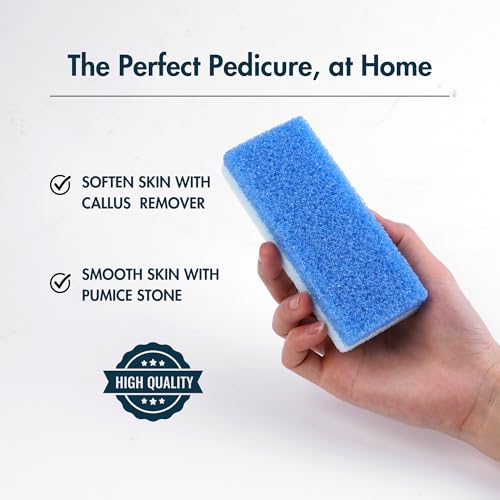Mint Callus Remover Kit with Pumice Stones & Gloves for Smooth Feet