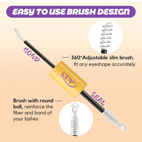 GAQQI Waterproof Lash Bond and Seal Kit - Natural Look, 10ml