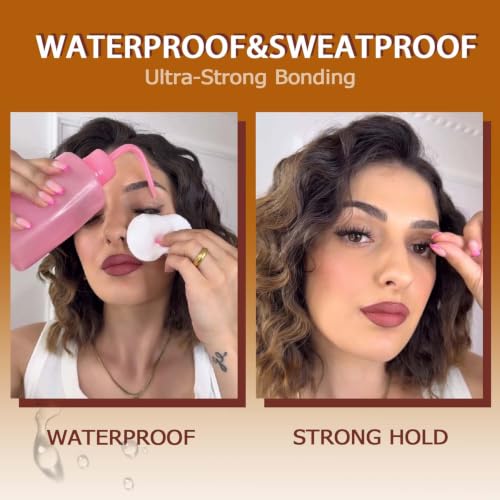 LA MAESII Waterproof Lash Cluster Glue 10ml - Clear, Strong Hold & Sealing Adhesive
