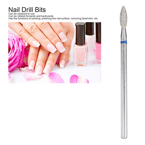 50Pcs Nail Drill Bits Set Professional Nail Polishing Head Manicure Gel Cuticle Remover for Manicure Pedicure Nails Salon Home Use(M-2.7MM)