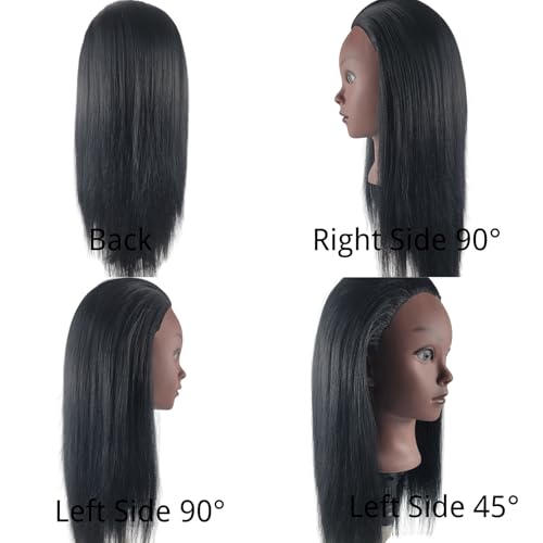 22" Yaki Hair Mannequin Head for Braiding & Styling
