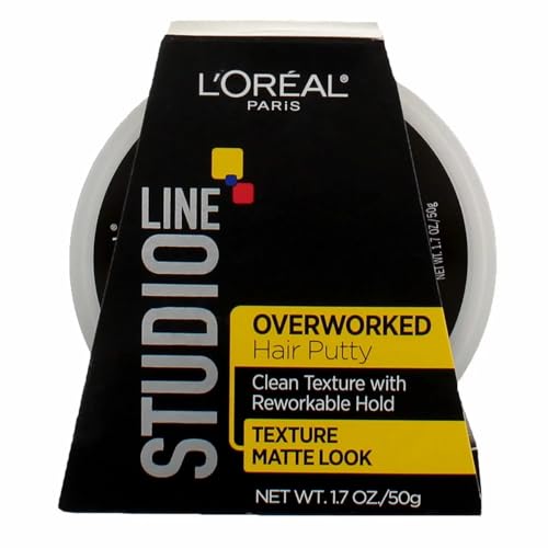 L'Oreal Studio Line Overworked Hair Putty 1.70 oz (Pack of 11)