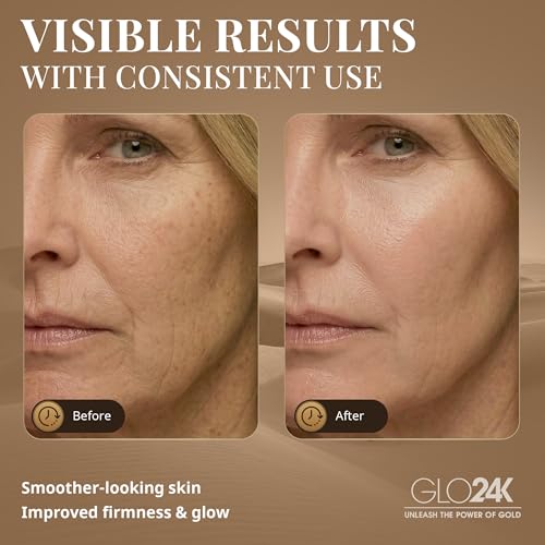 GLO24K 3-in-1 Red Light Massager for Face & Neck