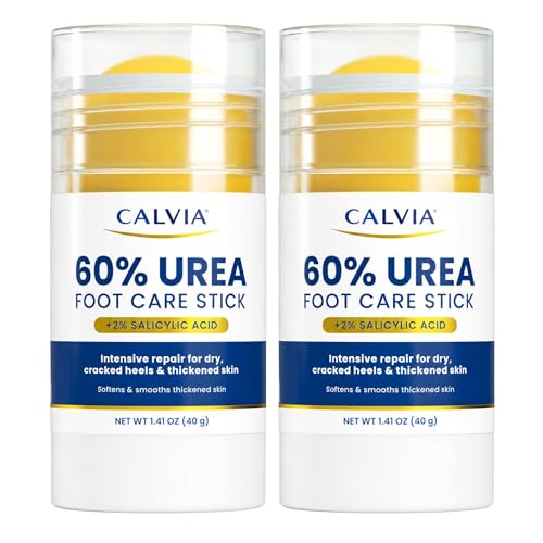 60% Urea Foot Care Stick - Heel Balm for Dry Cracked Feet, 2 Pack