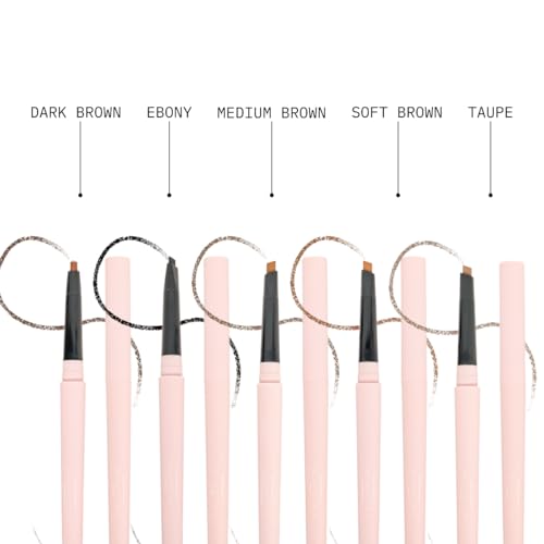 KARA BEAUTY Browfector Double Ended Brow Pencil with Sculpting & Precision Tips, Makeup Eyebrow Pencils for Women, Brow Tint, Eye Makeup & Eyebrow Pen for Shaping & Defining Brows (Taupe)