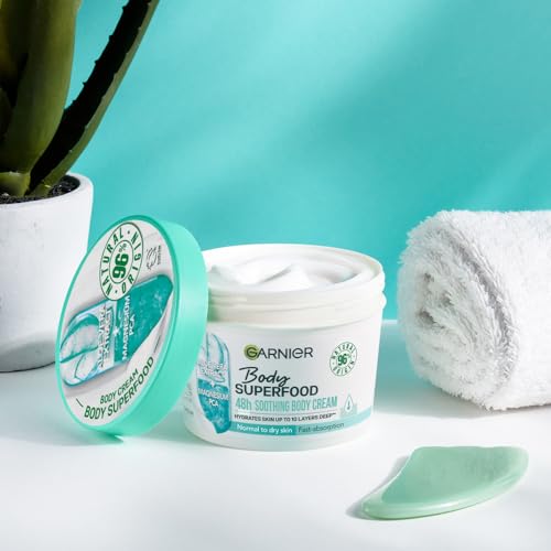 Garnier Body Superfood, Body cream Aloe, With Soothing Effect And Quick Absorption, 12.8 Fl.Oz
