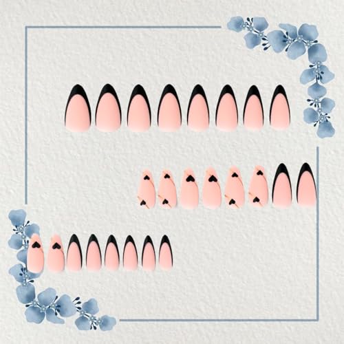 24Pcs Halloween Press on Nails Long Square Fake Nails Cute Ghost Pumpkin Crow Castle Full Cover Bats False Nails with Stars Circle Matte Designs Glue on Nails for Women Girls Nail Art Decoration