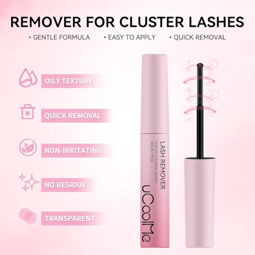 Lash Glue Remover with Spiral Brush - Gentle Eyelash Adhesive Dissolvent 5ML