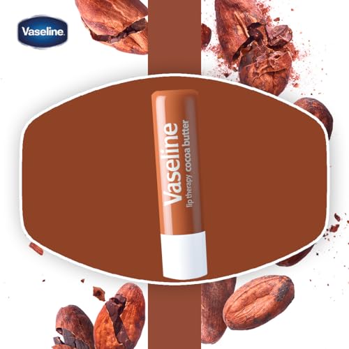 Vaseline Lip Therapy Cocoa Butter Twin Pack - 2 Count, Hydrating Lip Balm