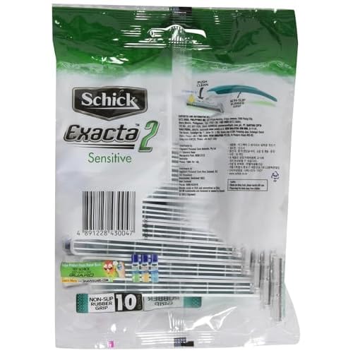 Schick Exacta2 Sensitive Disposable Shaver 20p (10 Count x 2Pack)