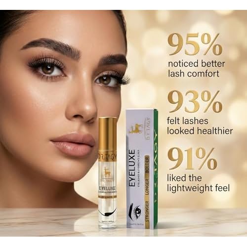 Eyeluxe Lash & Brow Serum (Pack of 2) - 100% Water-Based & Oil-Free (No Milia Risk), Hormone-Free Formula for Sensitive Eyes - Advanced Peptide Complex (2 x 5ml)