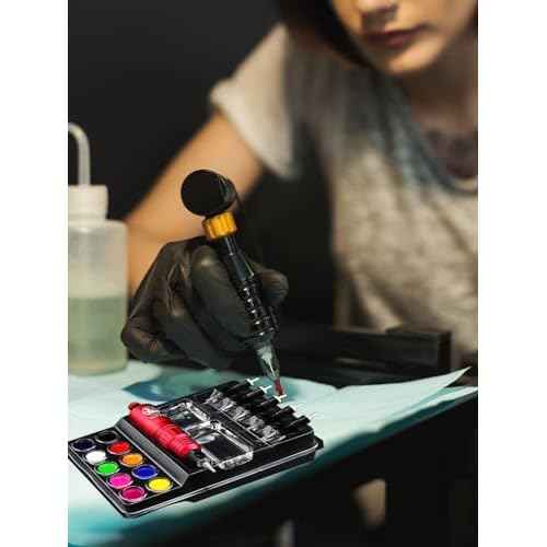 HOINCO 25PCS Disposable Tattoo Cartridge Tray,Plastic Tattoo Cartridge Cup Holder For Working Cup Cleaning Cup