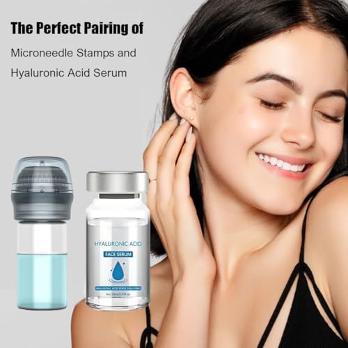 Microneedling Stamp Serum Applicator with Hyaluronic Acid