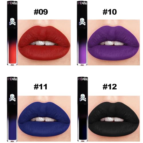 4-Piece Matte Liquid Lipstick Set – Long-Lasting Waterproof