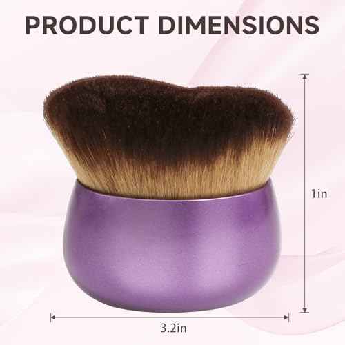 Blend & Blur Extra Large Body Makeup Brush for Self Tanner,Leg Makeup & Bronzer Self Tan Applicator, Powder, Foundation, Blusher, Bronzer£¬Massager for Face Gift box (Purple)