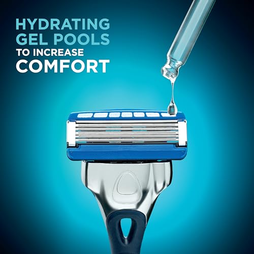 Wilkinson Sword Hydro 5 Skin Protection Regular ? Razor Blades for Men, Blue, Pack of 8