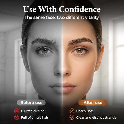 Eyebrow Trimmer Scissors with Comb | Stainless Steel