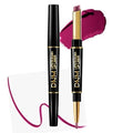 2-in-1 Plum Purple Lip Liner & Lipstick Set - Matte, Waterproof