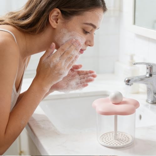 Face Wash Foam Maker – Flower Design Foamer for All Skin Types