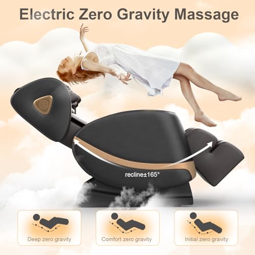FURNIMAT Zero Gravity Massage Chair - 14 Shiatsu Rollers & 10 Airbags