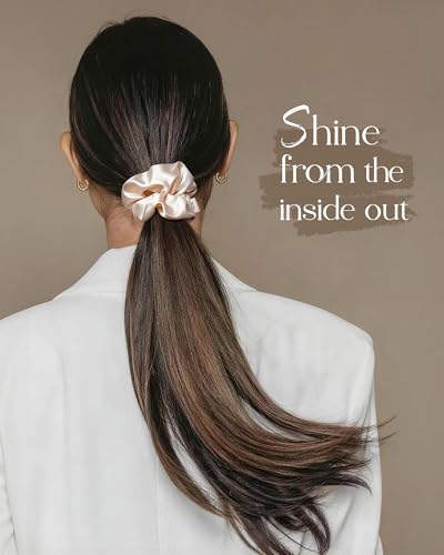 Yanibest 8-Pc Satin Scrunchies - Gentle Hair Ties for All Hair Types