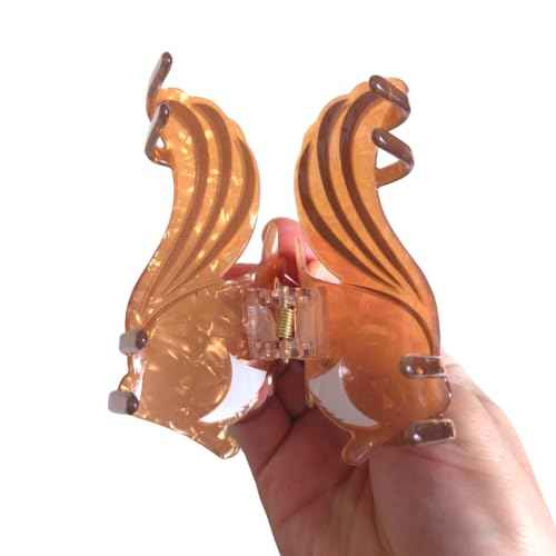 Novelty Squirrel Hair Clip,Acrylic Claw Clips,Hair Clips for Women