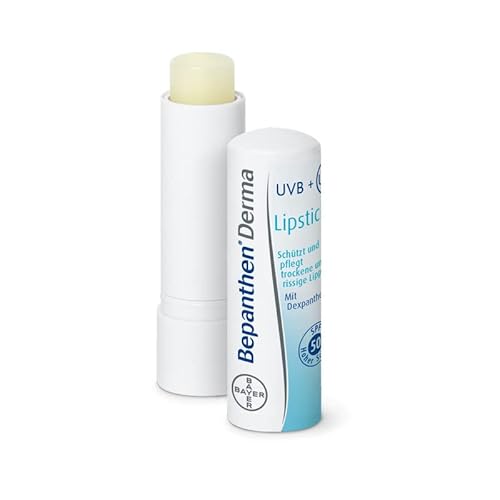 Bepanthol Lipstick With Dexpanthenol,SPF 30 and Vitamin E .Moisturizing Care Stick for Dry, Cracked and Brittle lips, 4.5 g /0.15 Oz