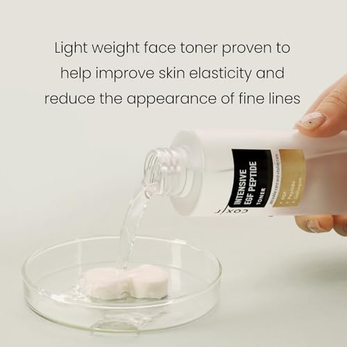 coxir Intensive EGF PEPTIDE Toner l Face Toner with EGF(Epidermal Growth Factor), Peptide Filtrate for Dull l Hydrating, Smoothing, Calming, Moisturizing/Korean Skincare[50ml / 5.07 fl.oz.]