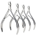 LePinko Professional Cuticle Trimmer Set - 4-Pack 5mm Jaw Cuticle Nippers