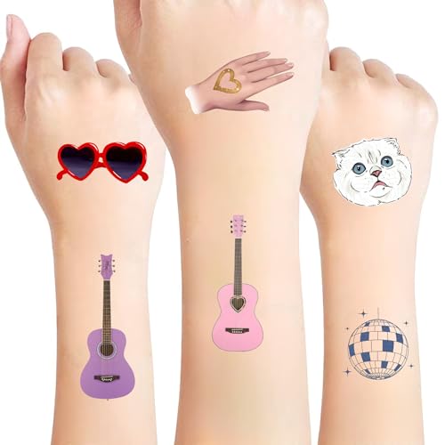 Temporary Tattoos Gift For Fan Birthday Party Decorations | 50Pcs Hand Face Tattoo Stickers Party Favor Party Supplies Gift For Kid Boy Girl Adult Pretty Christmas Gift