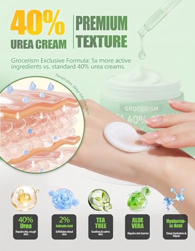Grocerism 40% Urea Cream with Salicylic Acid for Feet & Hands