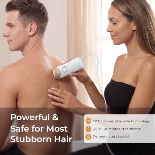 Ubroo Laser Hair Removal Device for Women - Gold - Visible Results in 2 Sessions