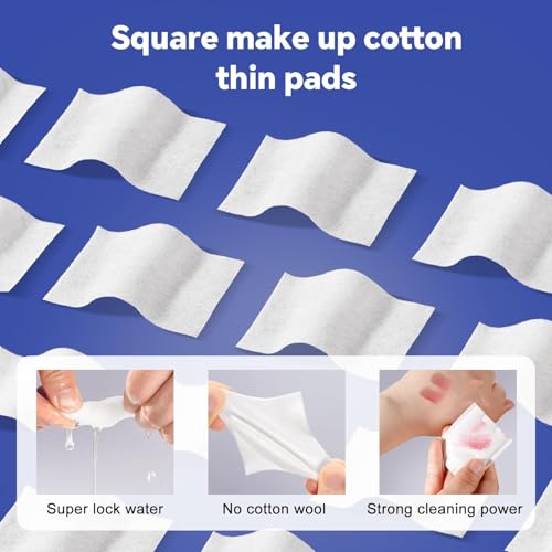 Cotton Makeup Remover Pads 475 Count | Lint-Free Face Pads