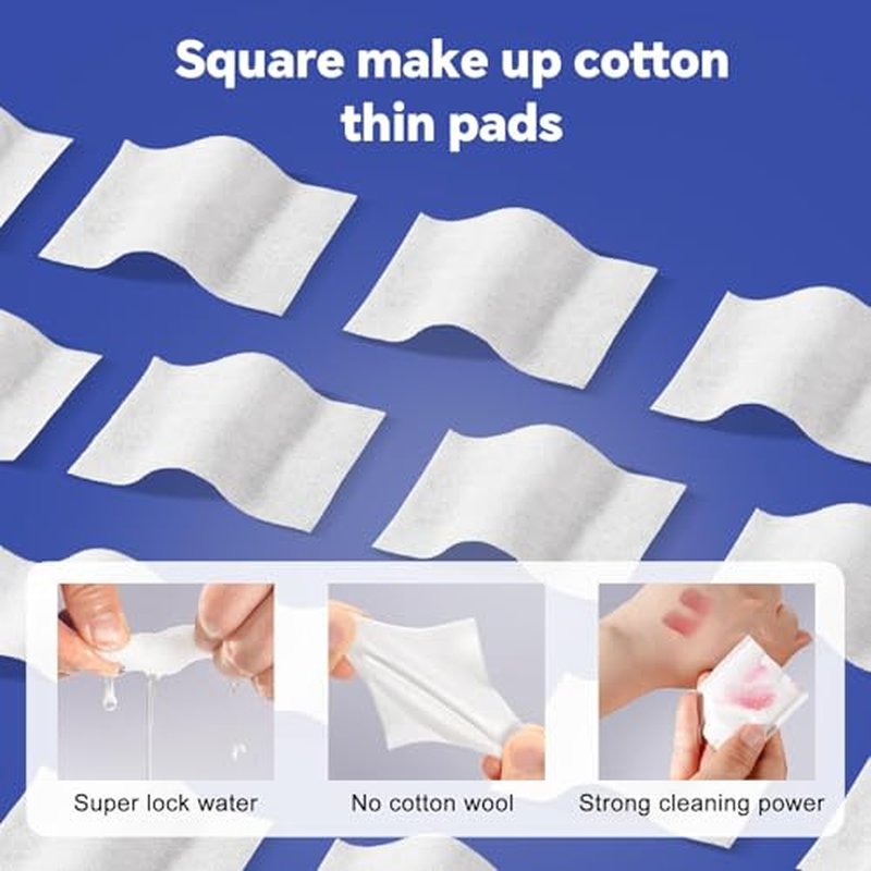 Cotton Makeup Remover Pads 475 Count | Lint-Free Face Pads