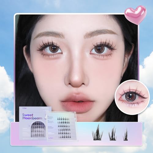 Char Cosmetics Eye Lashes - Sweatproof, Natural Look False Eyelashes - Reusable Fake Eyelashes for Comfortable Fit - Sweet Moonbeam - 42 pc