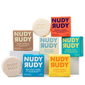 Nudy Rudy, Variety Pack of 6 Shea Butter Soap Bars | Made in Australia | Gift Set for Men & Women | Natural Ingredients | No Harsh Chemicals | Life Pro Tip Bundle | 4.2 oz Each