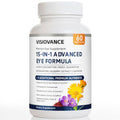 VisioVance 15 in 1 Advanced Eye Formula - Eye Vitamins with Lutein & Bilberry, 60 Count