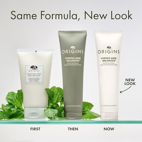 Origins Checks and Balances Frothy Face Wash | Gentle Face Cleanser for All Skin Types | With Mint