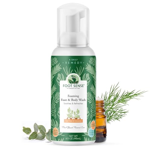 Foot Sense Tea Tree Oil Foaming Foot & Body Wash - 6.5oz