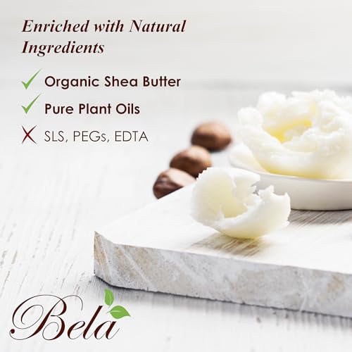 BELA Extra Creamy Goat Milk Soap 3.3 OZ Pack of 6, Long Lasting French Triple Milled Bar Soap Enriched with Organic Shea Butter, Hand, Face and Body Wash Bar, Made in Australia