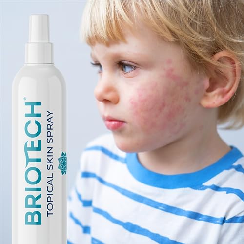 BRIOTECH Pure Hypochlorous Acid Spray, Multi Purpose Topical Body & Facial Mist, Eyelid Cleanser, Support Against Irritation & Redness Relief, Dry Skin & Scalp Treatment, Packaging May Vary, 8 fl oz